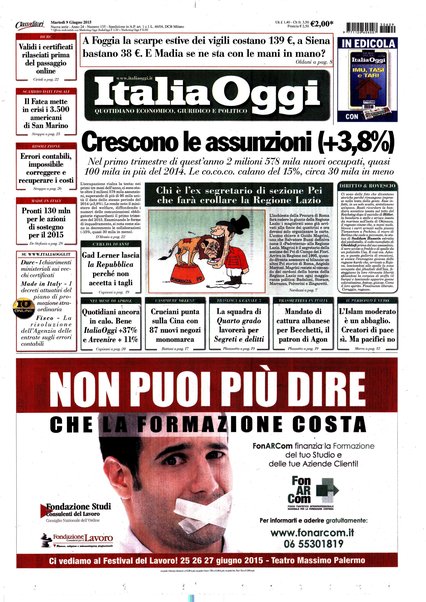 Italia oggi : quotidiano di economia finanza e politica